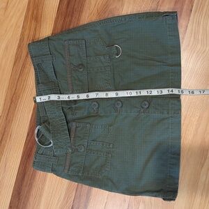 Green mini skirt, Mossimo brand